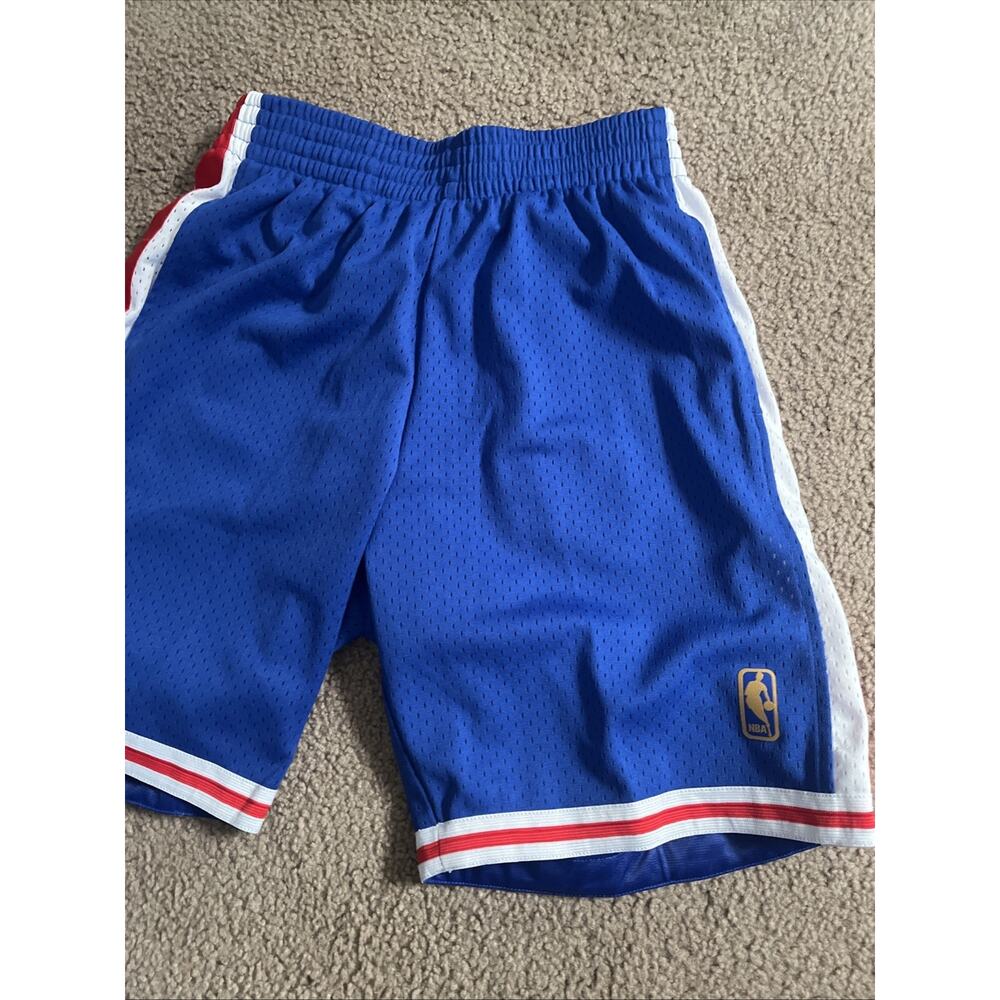 MITCHELL & NESS NBA SWINGMAN ALTERNATE SHORTS PHILADELPHIA 76ERS 96-97. Medium - Picture 2 of 5